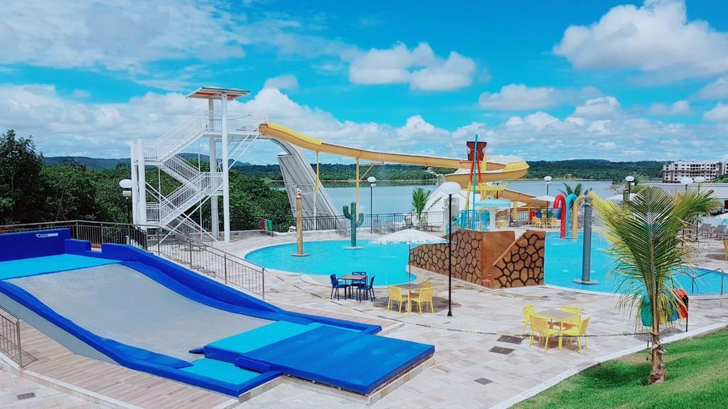 Apto Resort Do Lago Ate 8 Pessoas - Valor Promocional Caldas Novas Eksteriør billede